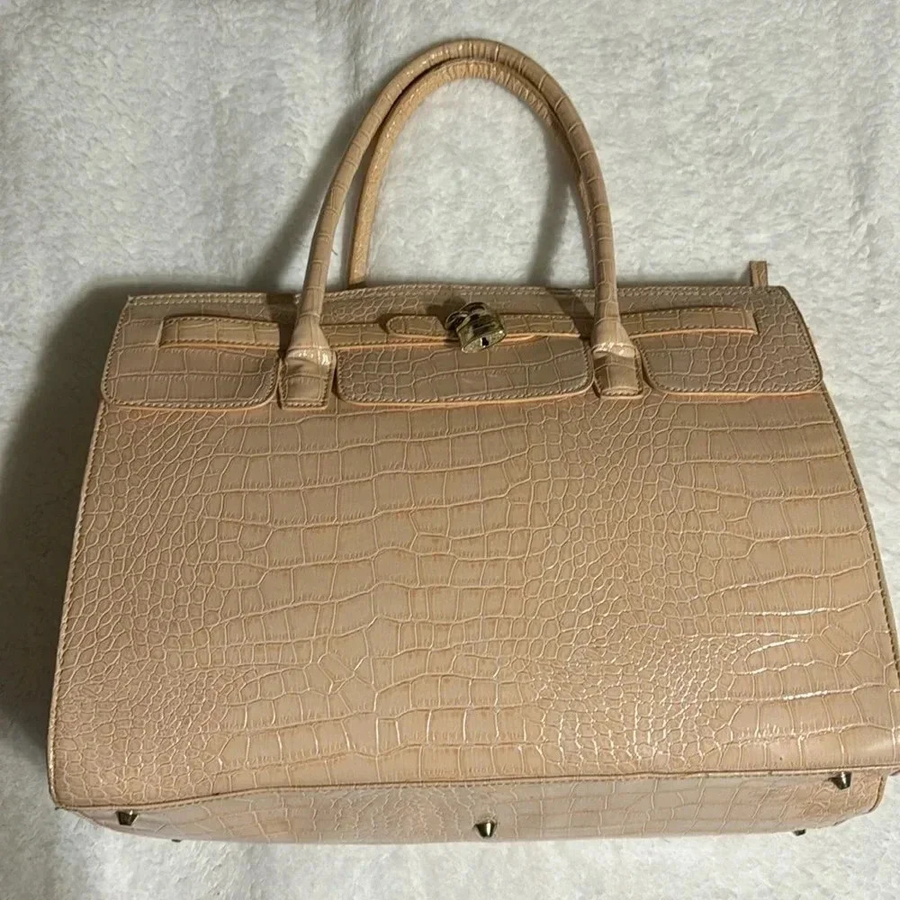 Aldo Faux Crocodile Tote Bag